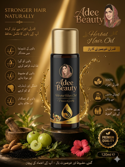 Adee Beauty Hair Oil Stronger, Healthier & Shinier Hair ✨